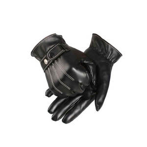 Gants d'hiver en cuir pour hommes - Écologiques et respirants pour une utilisation décontractée en extérieur - Product Image 1