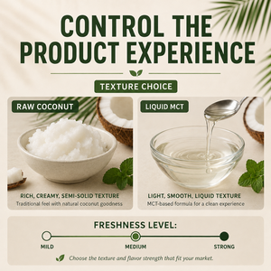 Kit de Cuidado Bucal Natural con Aceite de Coco de Marca Privada, con Raspador de Lengua, Fórmula Personalizada OEM - Product Image 3