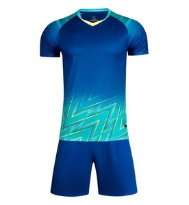 New <b>Soccer</b> Sports Wear Quick Dry Sweat Wicking Competition Team Uniform Top Only Polyester Casual Style Short Sleeve - Product Image 5