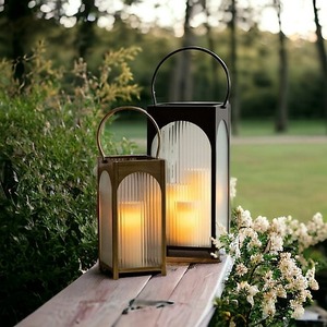 Iron Metal <b>Candle</b> Holder and Lantern With Beautiful Gold and Black <b>Colour</b> Creative Design for Dinner & Room Decor - Product Image 4
