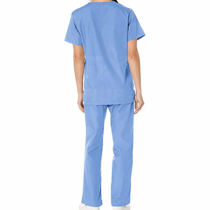 Customized OEM Cotton Polyester Men's Hospital <b>Scrubs</b> Uniform Set Medical Nurse Work Uniform Hot Sale Includes <b>Scrub</b> <b>Tops</b> Pants - Product Image 3