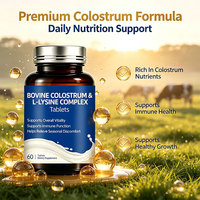 Comprimés de colostrum bovin et L-Lysine pour le soutien immunitaire et la croissance nutritionnelle – Complément alimentaire – Fabricant OEM en marque blanche