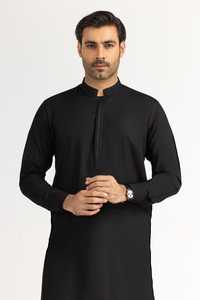 Salwar Pakistaní para Hombre, Color Negro Sólido, Nuevo Estilo, Talla Grande, Transpirable, 100% Poliéster/Algodón de Alta Calidad y Cómodo - Product Image 3