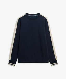 Wholesale Crew <b>Neck</b> Custom Logo 63%Cotton 37%polyester 330gsm Blank Fleece Pullover Men's Sweatshirt - Product Image 4