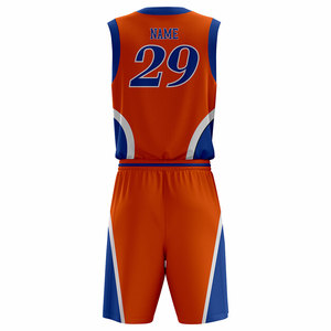 Maillot de basket-ball réversible personnalisable pour homme, 100% polyester, respirant, ensemble d'uniformes d'entraînement personnalisé, vêtements de basket-ball - Product Image 4