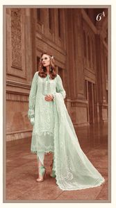 Robe de fête d'été brodée au design traditionnel indien pakistanais à col en O, robe décontractée lavable au genou - Product Image 5