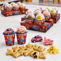 Yoloduck En gros, Boîte de présentation de comptoir pour mini-jouets, biscuits sandwichs au chocolat en forme d'ours, snacks en vrac, chocolat Panda chinois