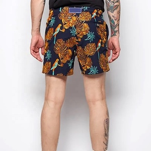 Offre Spéciale hommes été Hawaii décontracté plage cordon Shorts personnalisé imprimé respirant perroquet surf maillots de bain motif solide - Product Image 2