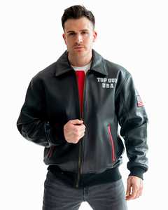 Veste bomber américaine pour homme en gros OEM, personnalisée, avec capuche, toile de haute qualité, vêtements de rue, y compris un chapeau - Product Image 5