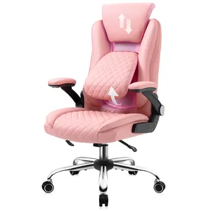 Jestel Pink Executive Office Chair Upholstered By PU High Density Foam Best Quality Office Chair Modern Ergonomics 2023