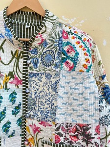 Patchwork <b>Quilted</b> <b>Jackets</b> Cotton Floral Bohemian Style Fall Winter <b>Jacket</b> Coat Streetwear Boho <b>Quilted</b> Reversible <b>Jacket</b> - Product Image 4