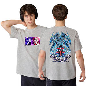 Mélange de polyester à épaules tombantes de luxe personnalisé T-Shirt vierge à col rond respirant 240 g/m² pour hommes - Product Image 1