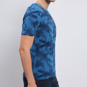 Camiseta de cuello redondo para hombre, diseño clásico sólido, ajuste cómodo, camiseta para hombre, ropa informal, camiseta de tela de algodón para hombre, venta al por mayor - Product Image 3