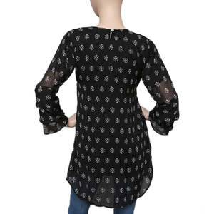Women's Printed Georgette <b>Top</b> - Multi - Product Image 3