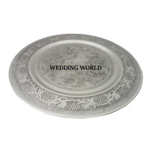 Dernière Arrivée Designer De Haute Qualité À La Main Pour Plaque De Chargeur Finition Argent Plaque De Chocolat En Métal Écologique-Vente En Gros - Product Image 1