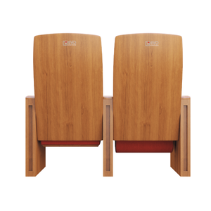 Système de chaises fixes pour auditorium avec support ergonomique du dos et mécanisme d'assise pliable - Product Image 5