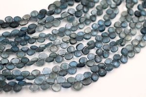 Cuentas de Aguamarina Natural de 8 pulgadas de alta calidad, forma de corazón de lágrima suave, piedras preciosas de cuarzo de cristal de 4mm, fabricación de joyas hechas a mano - Product Image 2