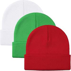 2025 New Design Wool/Cotton Breathable <b>Waterproof</b> Jacquard Unisex Adult <b>Beanie</b> Hats OEM Service Wholesale Custom Made High - Product Image 1