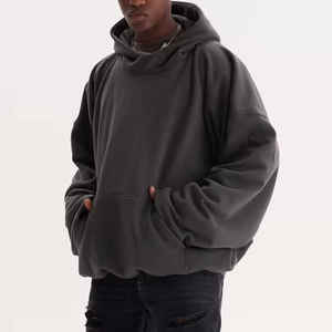 2025 sudaderas con capucha para hombre lavadas con ácido de gran tamaño de corte holgado de alta calidad gran oferta sudaderas con capucha lavadas con ácido de diseño único sólido para hombre - Product Image 1