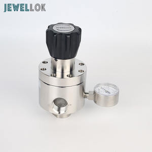 Regulador de presión de montaje en panel y línea de aire neumático automático de baja presión de nitrógeno SS316L de pureza ultraalta - Product Image 2