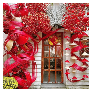 Bandes de bambou colorées, bandes de bambou douces pour l'emballage cadeau, l'artisanat, la décoration florale et la création DIY, origine Vietnam - Product Image 5