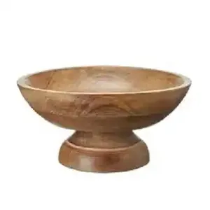 Meilleure vente bol de fruits en bambou de style japonais moderne fabriqué à la main en bois d'acacia poli pour la décoration de la maison et de la cuisine quantité minimale de commande personnalisée - Product Image 6