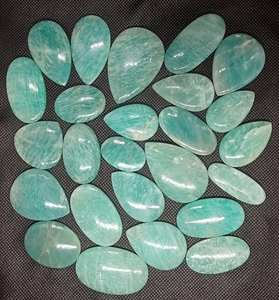 Pierre de cabochon d'amazonite de haute qualité en gros pierres précieuses en vrac - Product Image 6