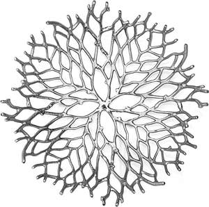 Bol à Fruits rond en aluminium, Table de salon, cuisine, décoration des aliments, bol de service avec poignées en bois - Product Image 6