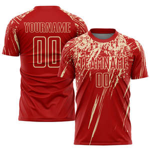 Camiseta de fútbol ligera para hombre, camiseta de fútbol personalizada que absorbe la humedad, uniforme de ajuste atlético, tela transpirable, ropa de día de partido - Product Image 3