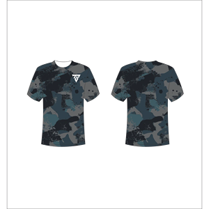 Camiseta de Manga Corta con Estampado Floral Blanco y Negro para Hombre, Cuello Redondo, Informal, Transpirable, Regular, Trackstar OEM, Marca Privada TSI-G05-P0479 - Product Image 3