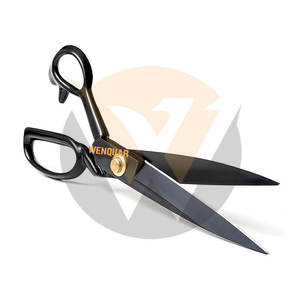 Ciseaux professionnels de 10 pouces pour la coupe du tissu et du cuir, en acier à haute teneur en carbone, robustes, pour la couture, en acier inoxydable - Product Image 3