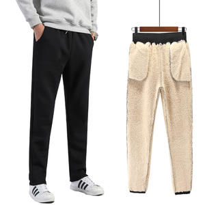 Venta al por mayor Casual Deportes de invierno Tallas grandes Terciopelo Cálido Fleece Grueso Pantalones de chándal de invierno para los hombres - Product Image 1