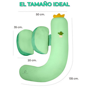 Almohada de Espuma Viscoelástica Ajustable 3 en 1, Cómoda, para Uso Doméstico, en Forma de C, de Seda, Portátil, Refrescante, Longitud 135 cm, para Embarazo - Product Image 3