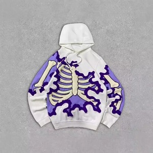 SENSEL SPORTS fabrique des sweats à capuche personnalisés pour hommes, 100% coton biologique, pull-over, patchwork, patchs brodés, en gros - Product Image 3
