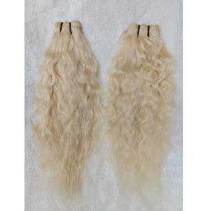 Perruque de cheveux humains blonds 613 avec délié naturel et devant en dentelle pré-plumé pour les femmes à la recherche de cheveux longs doux soyeux et raides - Product Image 4