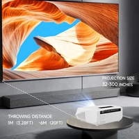 Full HD 4K Android 9.0 Smart Home Kino-Projektor für 5.0 HIFI Stereo-Lautsprecher Hohe Helligkeit für Tageslicht-Außenbereich-Nutzung