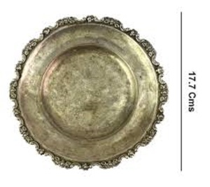 Plato de Presentación Metálico para Hotel, Plato de Cena de Acero Inoxidable, Plato de Presentación para Mesa de Boda, Vajilla para Restaurante - Product Image 1