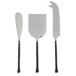 Ensemble de couverts de restaurant de mariage, couverts en acier inoxydable à poignée torsadée carrée polie en argent - Product Image 2