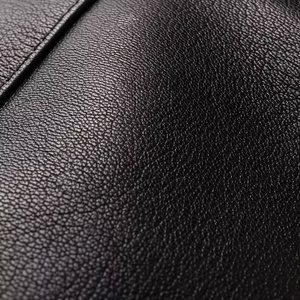 Men's Slim Fit Motorcycle Style <b>Biker</b> <b>Jacket</b> in Black Genuine Leather with Zipper Pockets Casual Outerwear Coat ODM Supply - Product Image 6