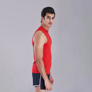 Débardeur personnalisé pour hommes respirant coton polyester dernière conception tricoté tissage décontracté Fitness Gym Style vente en gros - Product Image 4