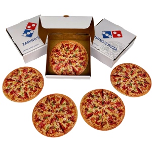 Unique 3.5g Smell Proof Resealable Exotic Pizza Die <b>Cut</b> Reusable Seal Mylar Bags With Box Set - Product Image 2