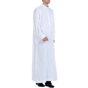 Vêtements islamiques pour hommes saoudiens, jubah à manches longues, thobe, vente chaude, jubba arabe avec logo personnalisé - Product Image 2