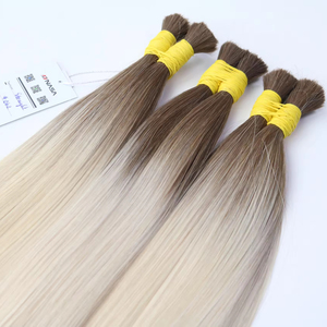 Extensiones de cabello a granel de alta calidad Cabello vietnamita Double Drown 100 gramos Todos los colores 20 pulgadas - Product Image 1