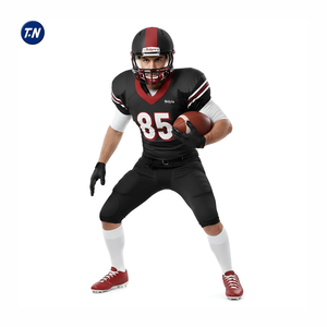 ชุดยูนิฟอร์มอเมริกันฟุตบอลแบบพิมพ์ลาย 3 มิติ สวมใส่สบาย ทนทาน ผลิตจากโพลีเอสเตอร์ 100% แห้งเร็ว ระบายอากาศได้ดี - Product Image 4