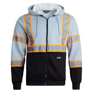 Haute Qualité Polyester Thermique Travail Uniforme À Capuche Super Visible Hivis Réfléchissant Sécurité Sweat Veste Haute Visibilité - Product Image 2