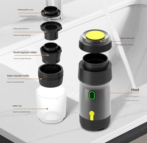 <span class=keywords><strong>Cafetière</strong></span> goutte à goutte <span class=keywords><strong>électrique</strong></span> sans fil 60ml pour la maison voiture Camping voyage avec capsules de café/caractéristiques de poudre - Product Image 5