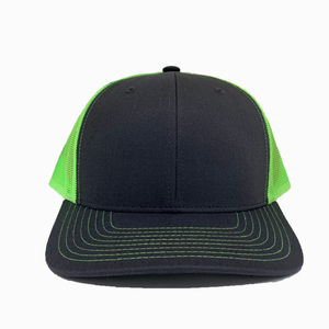 Gorra Trucker Ajustable de 6 Paneles, Color Carbón/Verde, de Perfil Medio y Alta Calidad, con Logotipo, Estilo Casual para Exteriores, Hecha en Vietnam - Product Image 1