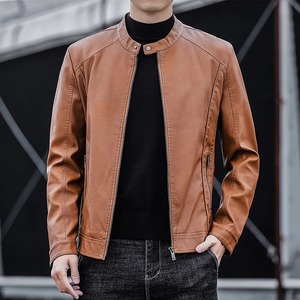 Nueva Moda Para Hombre Abrigos cálidos de lana chaquetas ajustadas para hombre chaquetas de bombardero de invierno chaquetas de cuero y piel - Product Image 6