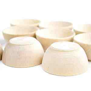 Venta caliente hecho a mano sin BPA ecológico duradero postre cuencos madera de nogal Camping boda exportación calidad hecho en La India - Product Image 4