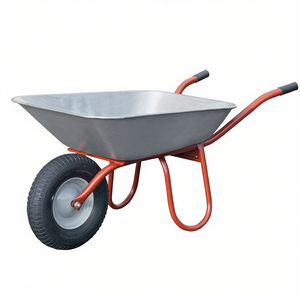 CAPITO 85L Wheelbarrow with Pneumatic Tire Steel Rim and Plastic <b>Plain</b> Bearing Garden Hand <b>Tools</b> - Product Image 3